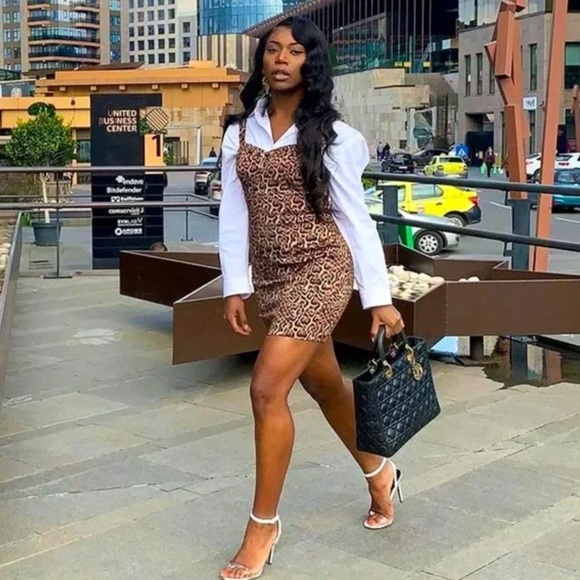 𝗡𝗪𝗧 𝗭𝗮𝗿𝗮 • Animal Print Dress - Picture 1 of 16